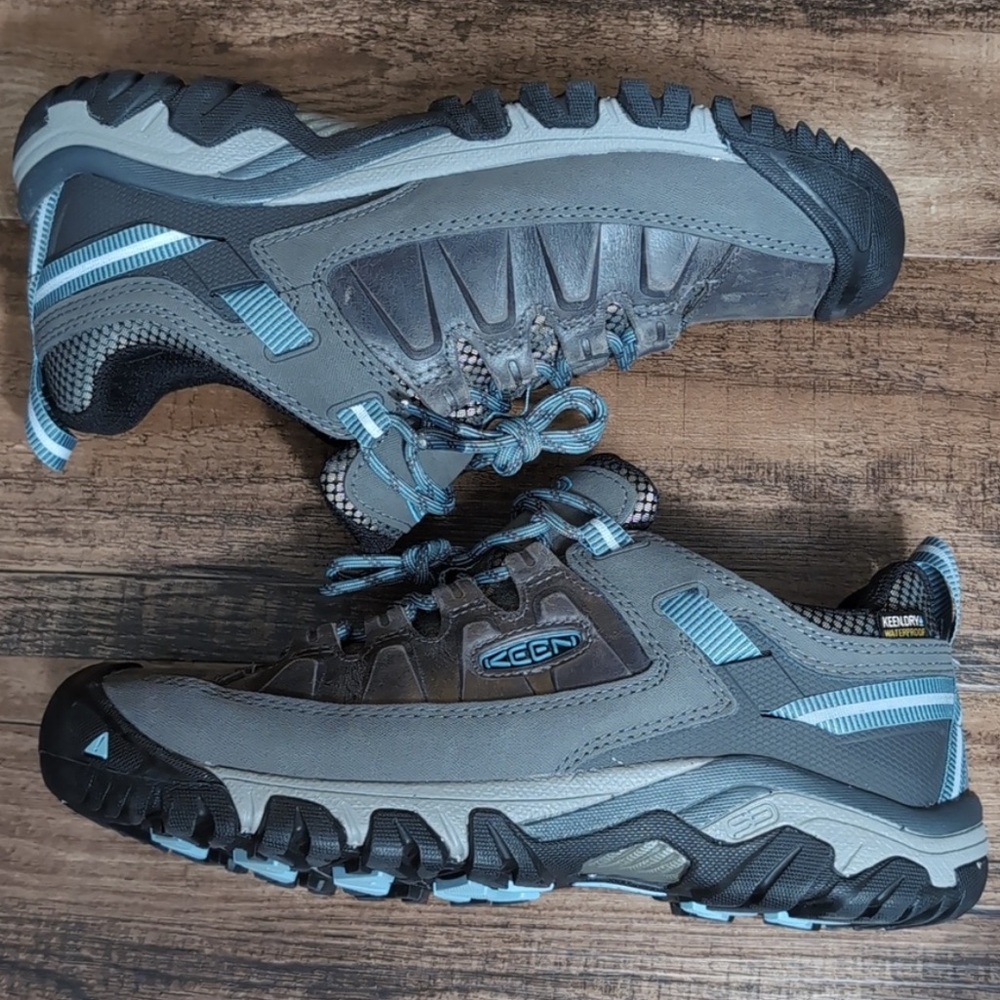 Keen Targhee III Waterproof Hiking Shoes Nubuck Size 8.5 In 'Atlantic Blue'